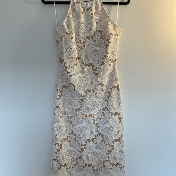 Lulu’s Temps De L’Amour White Lace Bodycon Midi Dress - Picture 6 of 7